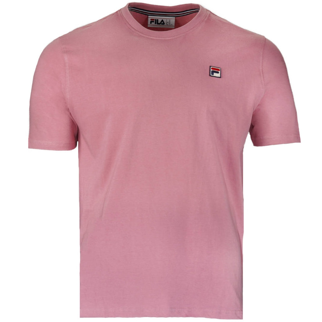 Fila Classic Plain Logo T Shirt Pink Adaptor Clothing