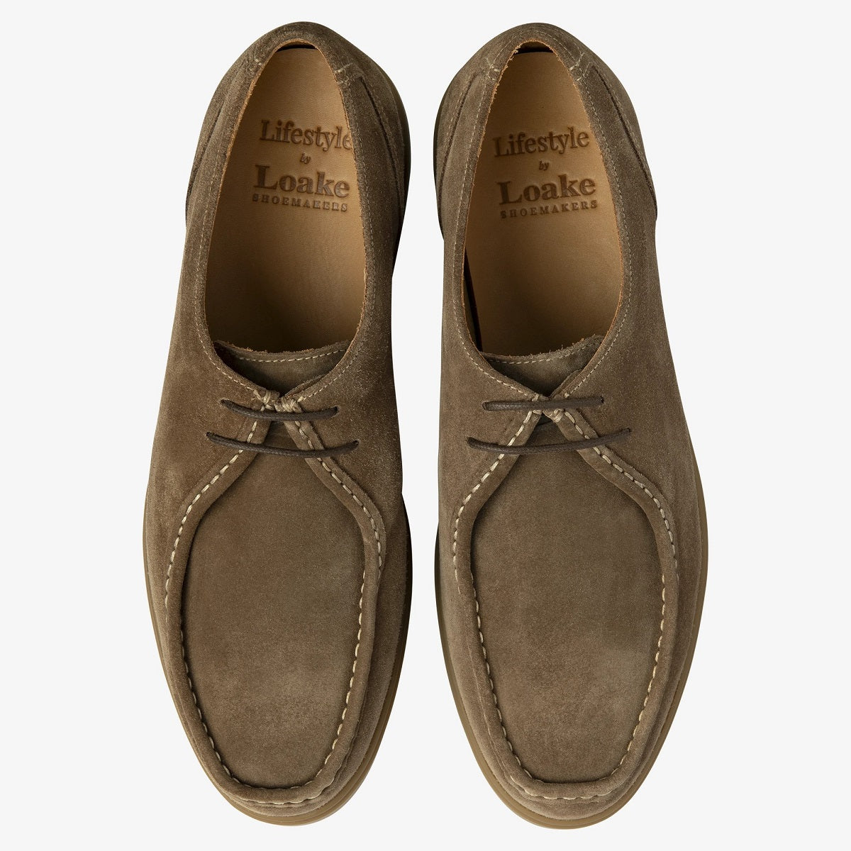 Loake Arezzo Apron Tie Casual Shoe Flint Suede