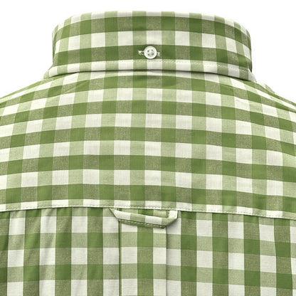 Adaptor Clothing Gingham Long Sleeve Button Down Shirt Moss