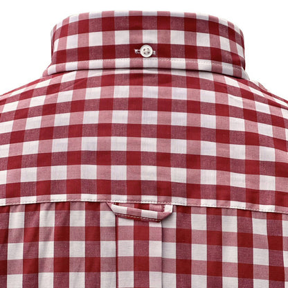 Adaptor Clothing Gingham Long Sleeve Button Down Shirt Wine