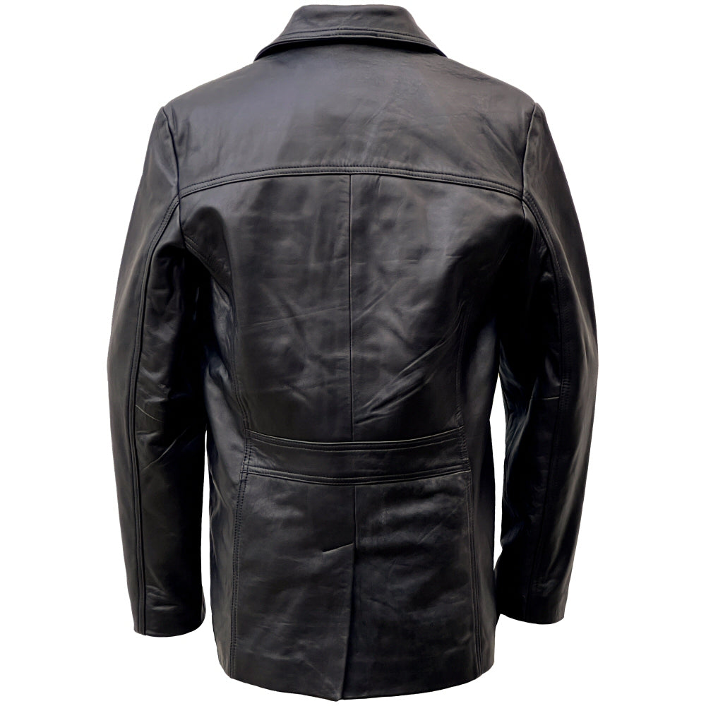 Adaptor Clothing Buttersoft Leather Safari Jacket Aged Black