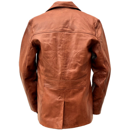 Adaptor Clothing Buttersoft Leather Safari Jacket Aged Tan