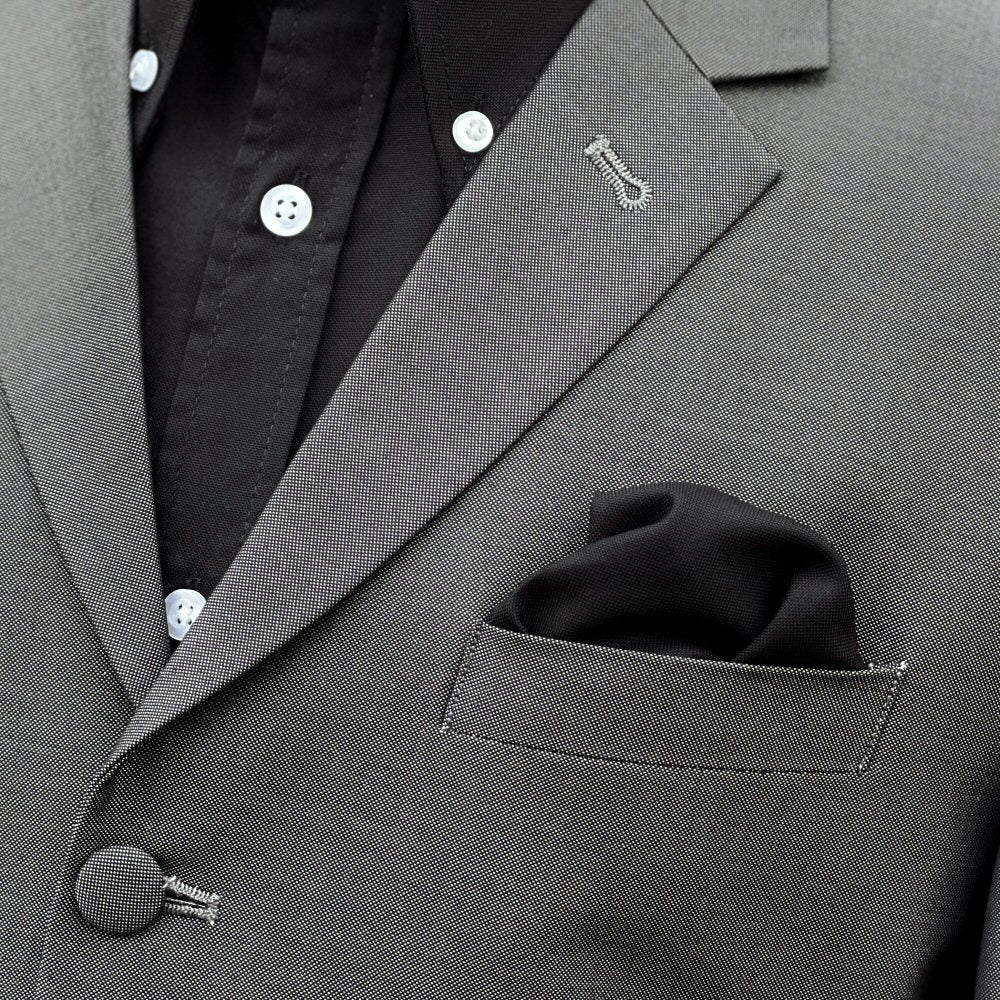 Adaptor Clothing Mod 3 Button Plain Tonic Suit Charcoal