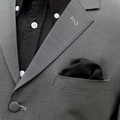 Adaptor Clothing Mod 3 Button Plain Tonic Suit Charcoal