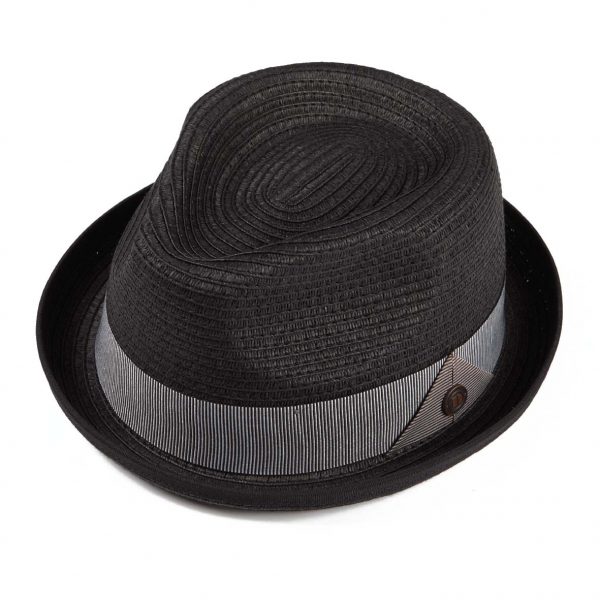 Dasmarca Retro Rude Boy Andy Trilby / Pork Pie Hat Black