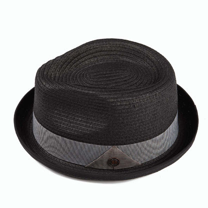 Dasmarca Retro Rude Boy Andy Trilby / Pork Pie Hat Black