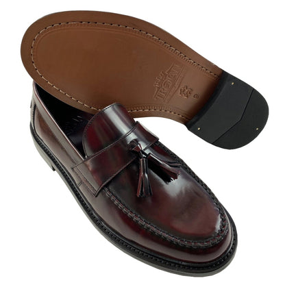 Delicious Junction x Trojan Branded DUKE Tassel Loafers Shoe Oxblood