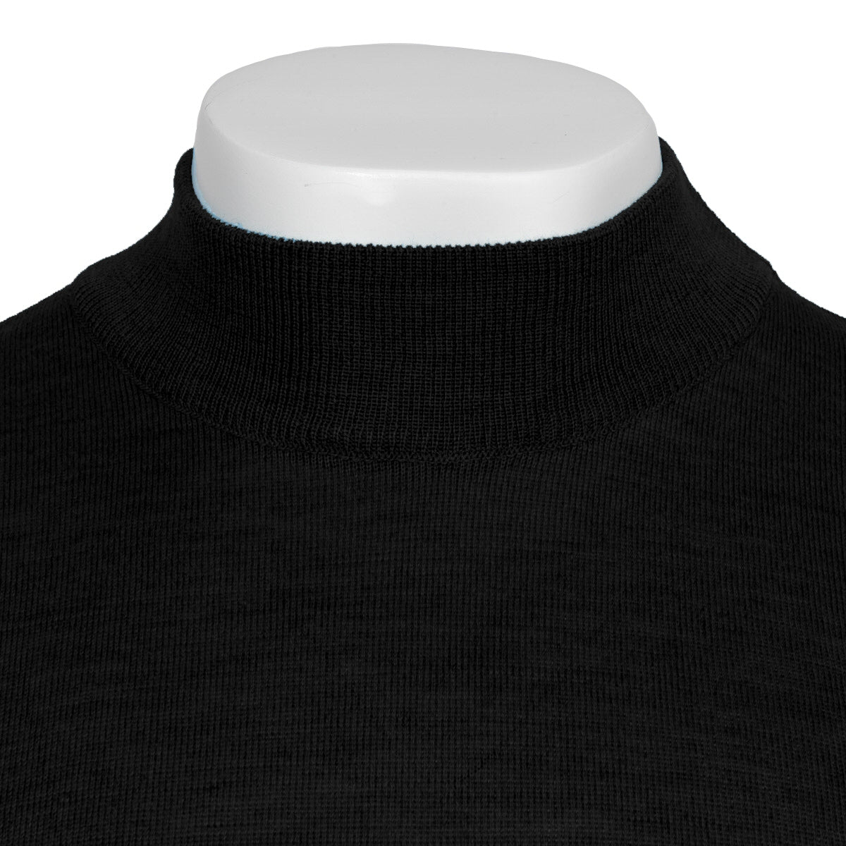 Franco Ponti Made in Italy Merino Wool TURTLE Neck Jumper Black