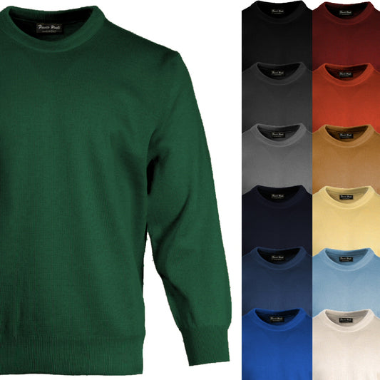 Franco Ponti Made in Italy Merino Wool CREW Neck Jumper (13 Colours)