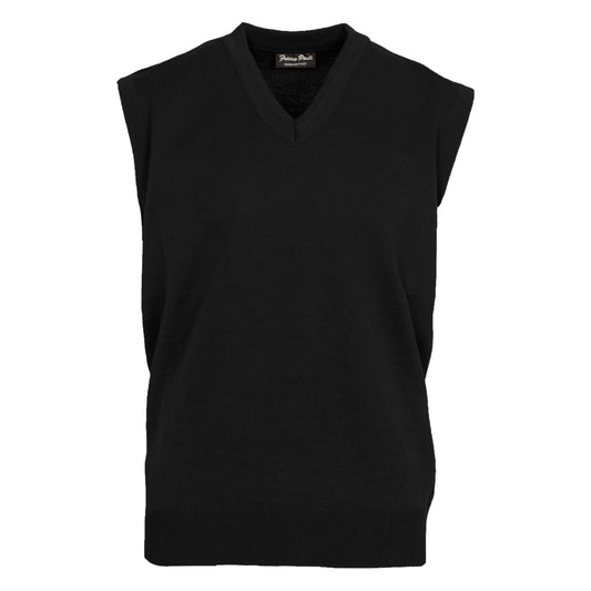 Franco Ponti Made in Italy Merino Wool V-Neck SLIPOVER Black