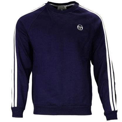 Sergio Tacchini Ascot Logo Crew Neck Sweatshirt Navy Blue