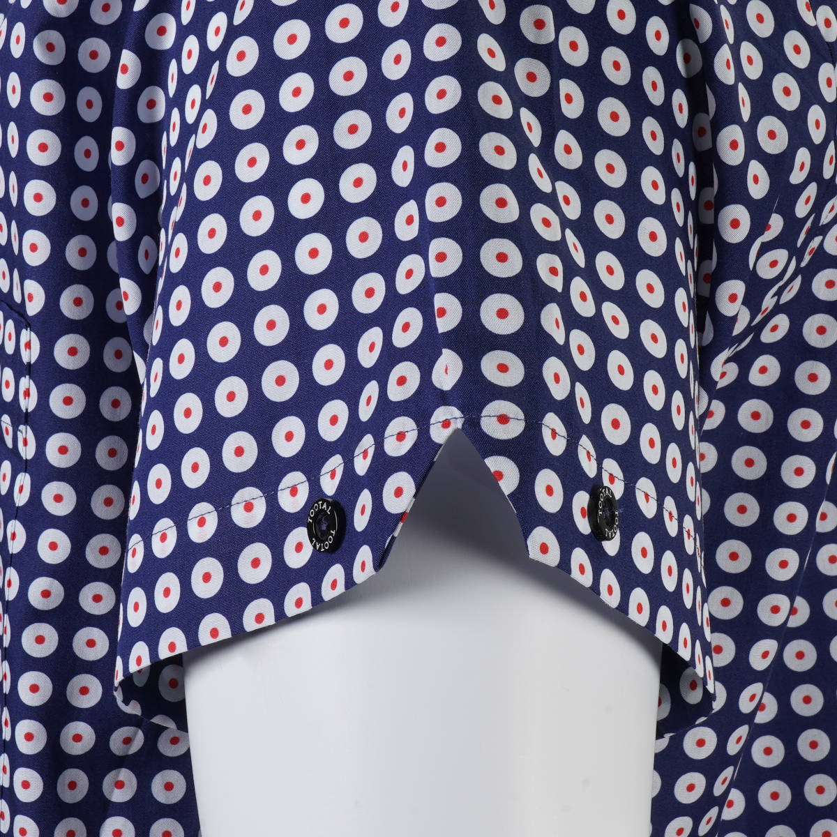 Tootal Short Sleeve Button Down Shirt Mod Target Roundel Print