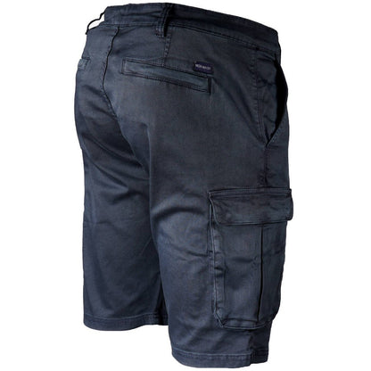 Mish Mash Cotton Stretch Twill Combat Shorts Navy