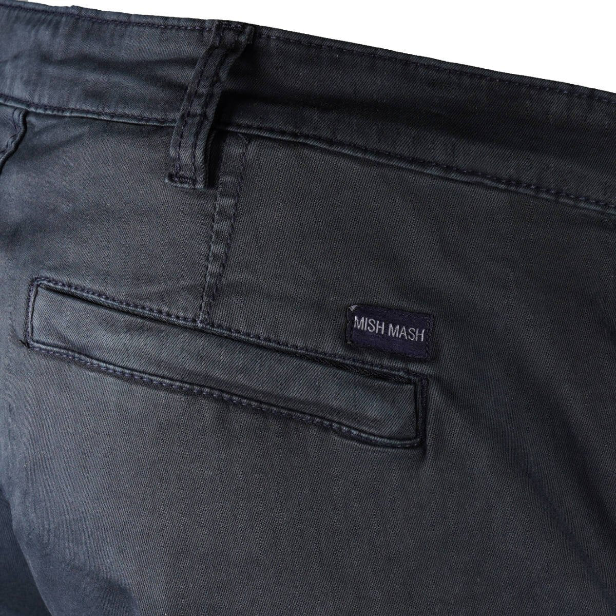 Mish Mash Cotton Stretch Twill Combat Shorts Navy