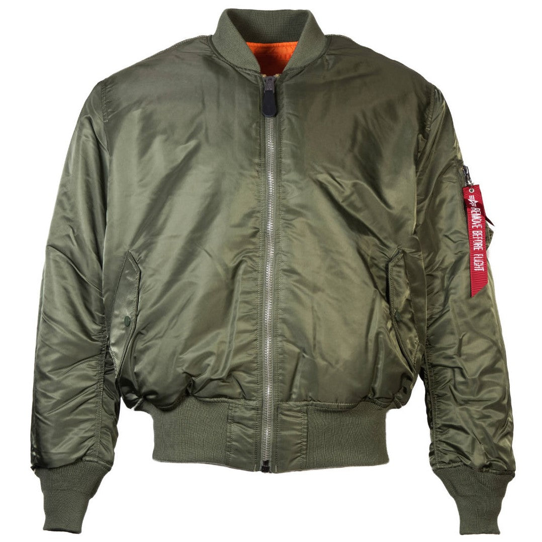 Alpha Industries MA-1 MA1 MA 1 Flight Jacket SAGE GREEN