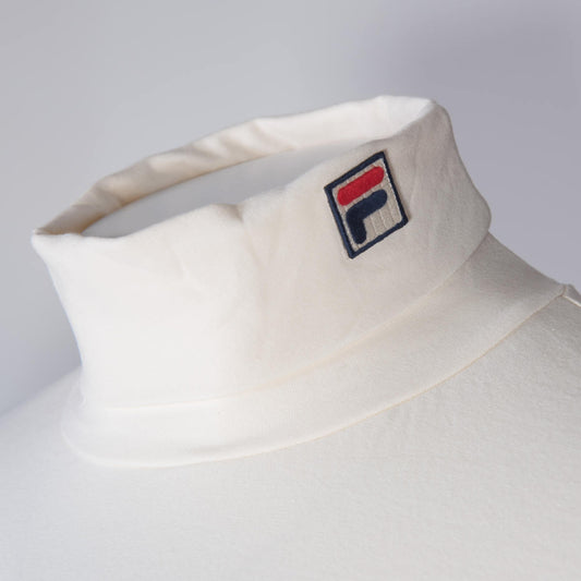 Fila 19th Classic Cotton Stretch Roll Neck Off White