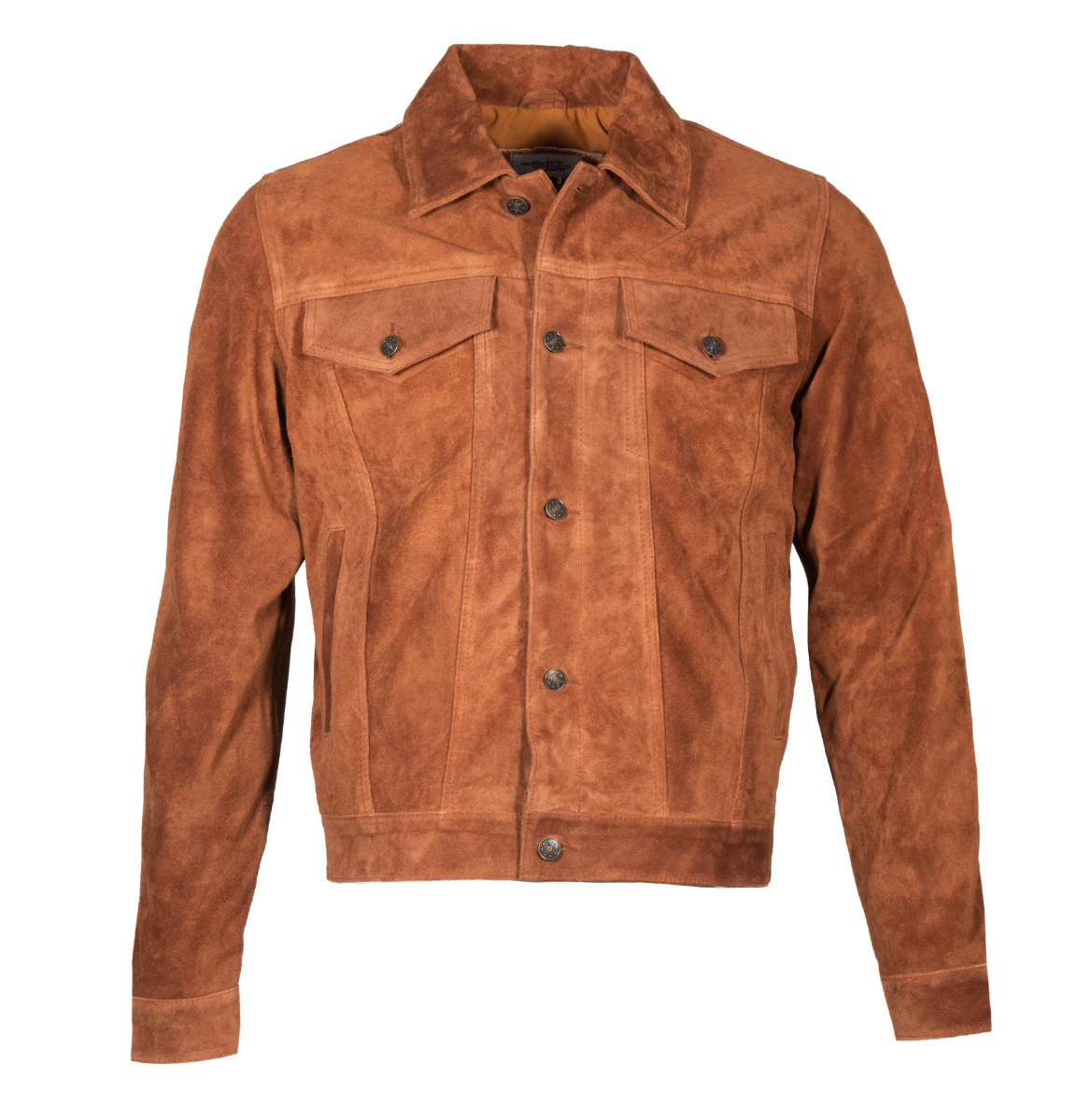 Adaptor Clothing Suede Trucker Jacket Tan