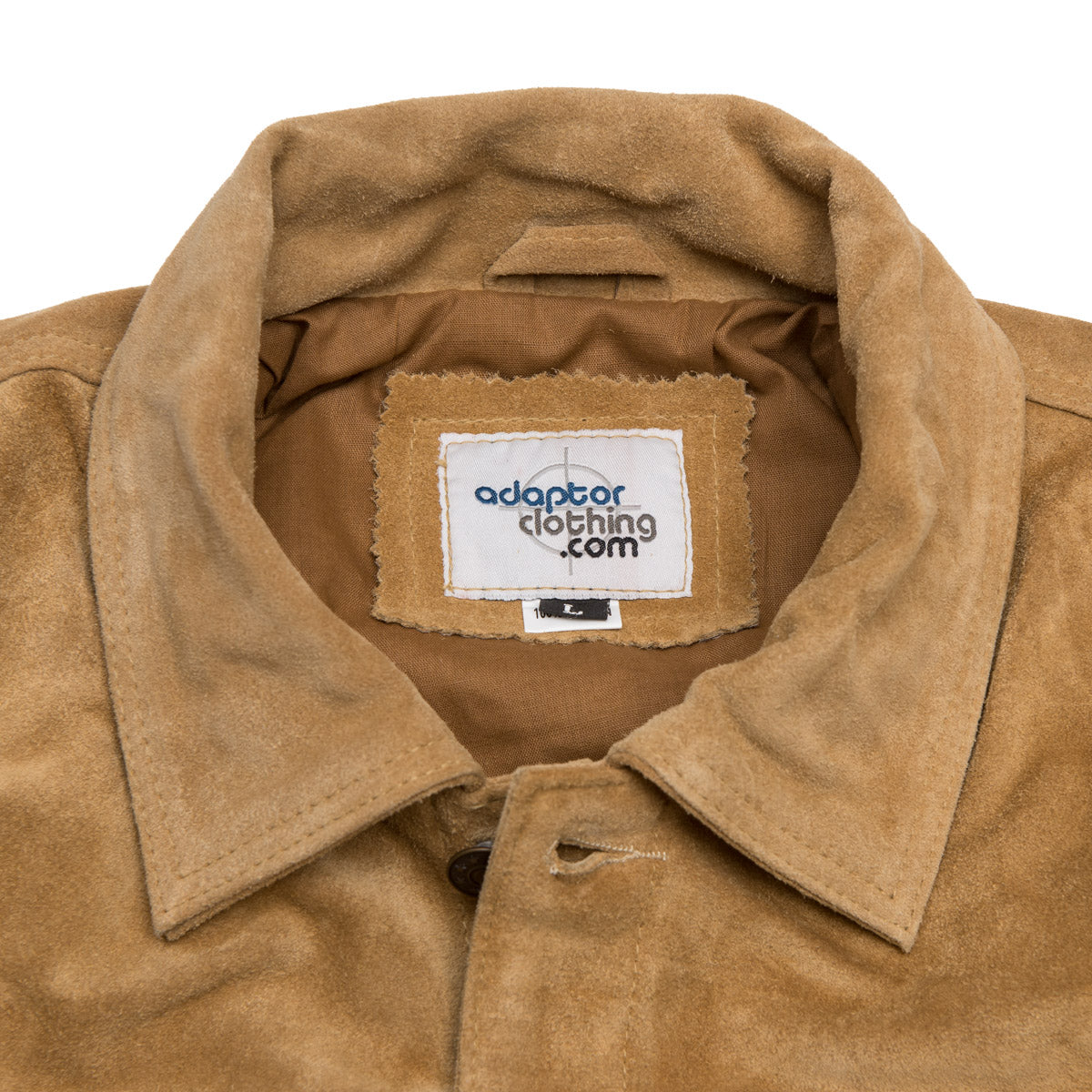 Adaptor Clothing Suede Trucker Jacket Caramel