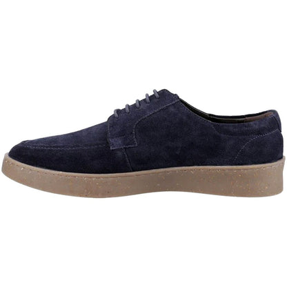 Hush Puppies Rafael Retro 5 Hole Wedge Sole Suede Shoes Navy