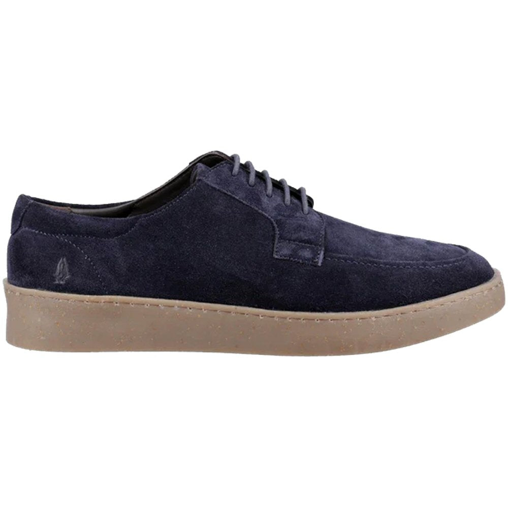 Hush Puppies Rafael Retro 5 Hole Wedge Sole Suede Shoes Navy