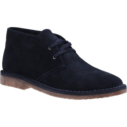 Hush Puppies Samuel Classic 2 Hole Suede Desert Boots Navy