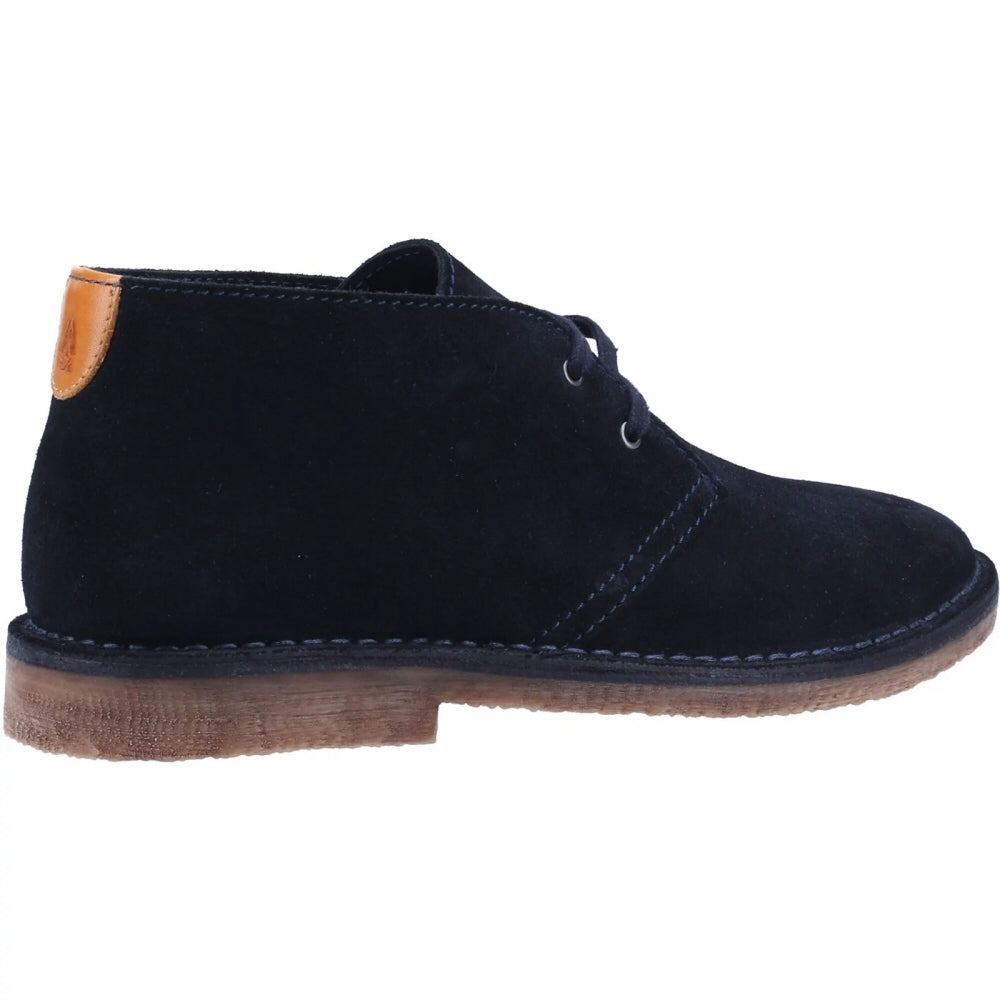 Hush Puppies Samuel Classic 2 Hole Suede Desert Boots Navy