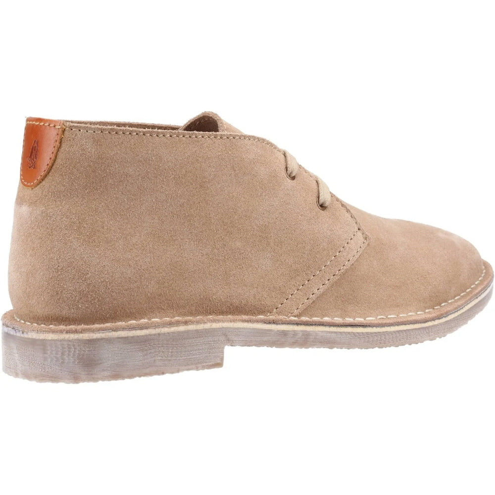 Hush Puppies Samuel Classic 2 Hole Suede Desert Boots Sand