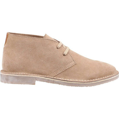 Hush Puppies Samuel Classic 2 Hole Suede Desert Boots Sand