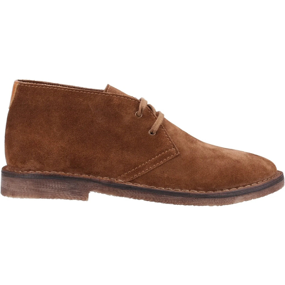 Hush Puppies Samuel Classic 2 Hole Suede Desert Boots Tan