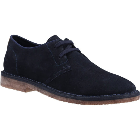 Hush Puppies Scout Classic 2 Hole Suede Desert Shoes Navy