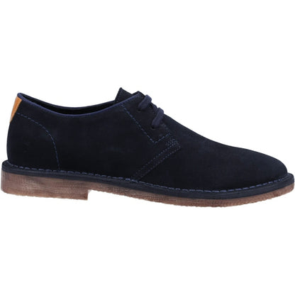 Hush Puppies Scout Classic 2 Hole Suede Desert Shoes Navy