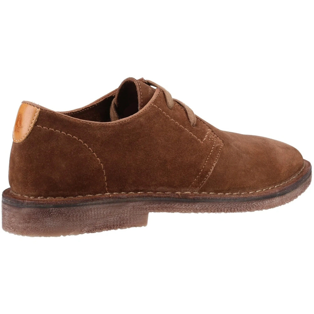 Hush Puppies Scout Classic 2 Hole Suede Desert Shoes Tan