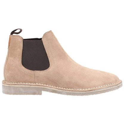 Hush Puppies Shaun Slip-On Suede Chelsea Desert Boots Sand