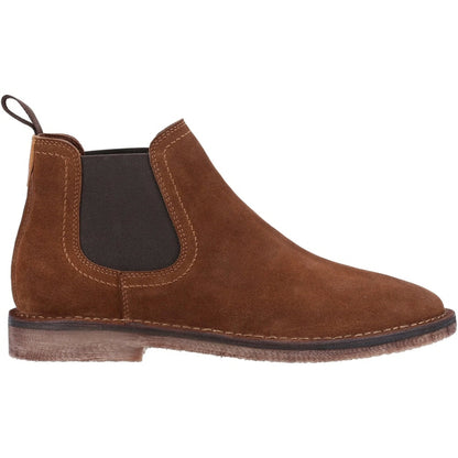 Hush Puppies Shaun Slip-On Suede Chelsea Desert Boots Tan