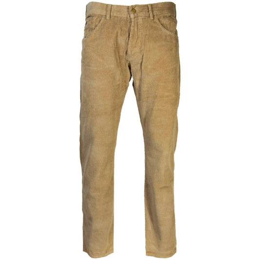 Lois Jumbo Cord Button Fly Corduroy Trousers Sand