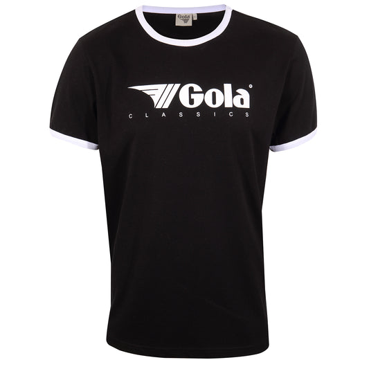 Gola Classic Logo Ringer T Shirt Black