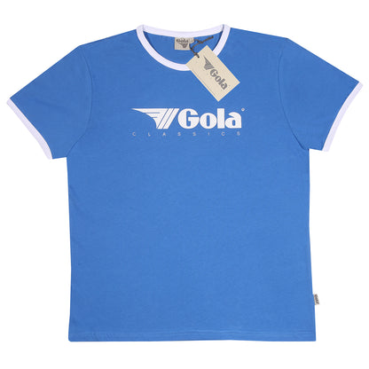 Gola Classic Logo Ringer T Shirt Royal Blue