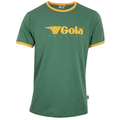 Gola Classic Logo Ringer T Shirt Green