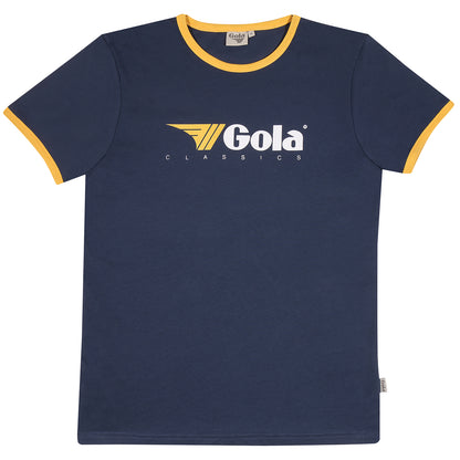 Gola Classic Logo Ringer T Shirt Navy