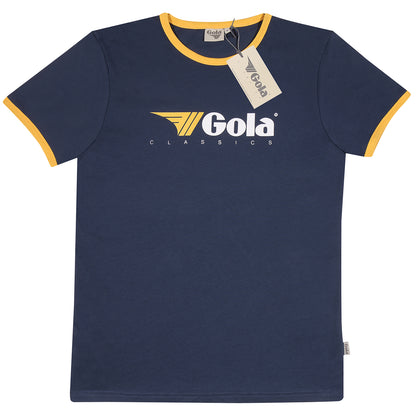 Gola Classic Logo Ringer T Shirt Navy