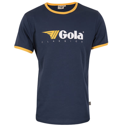 Gola Classic Logo Ringer T Shirt Navy