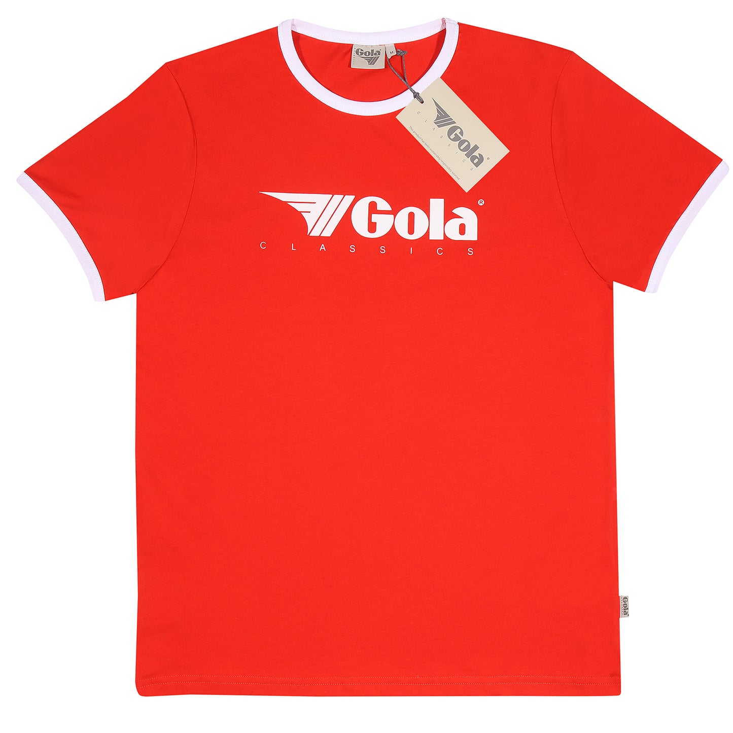 Gola Classic Logo Ringer T Shirt Red