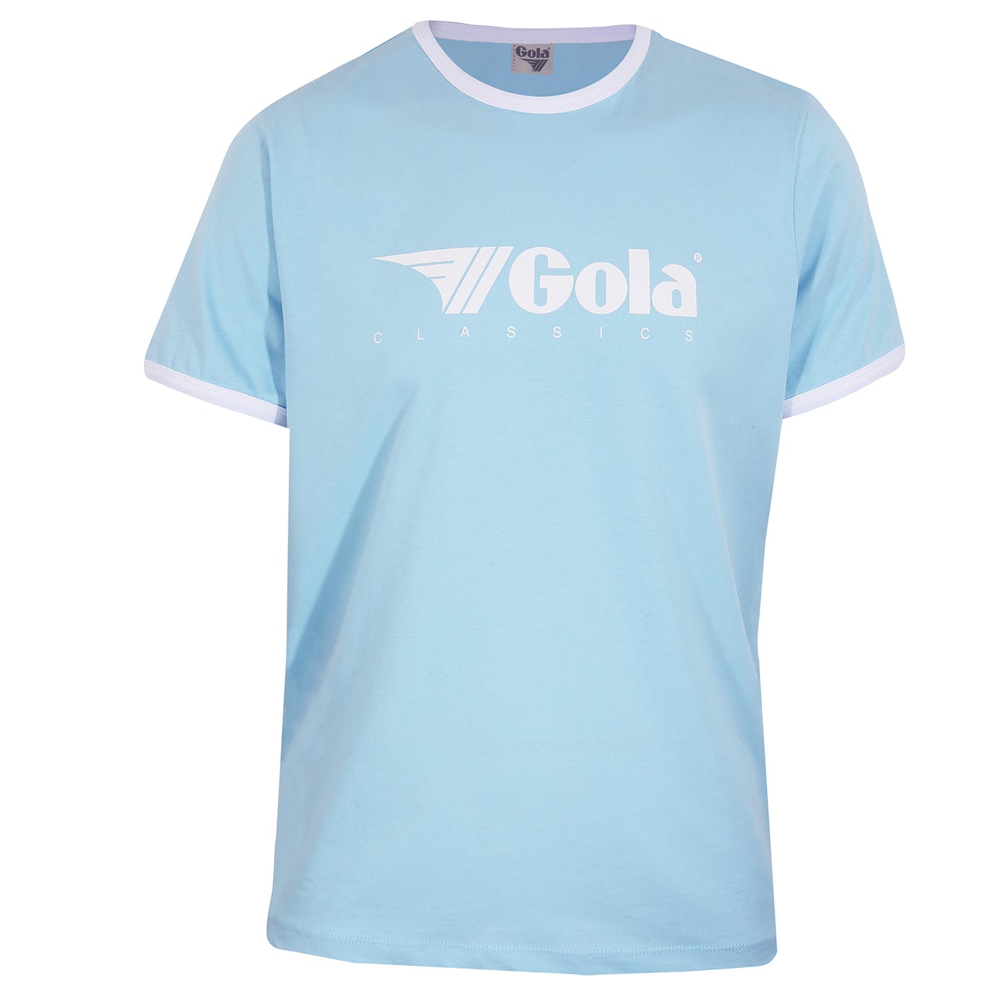 Gola Classic Logo Ringer T Shirt Sky Blue