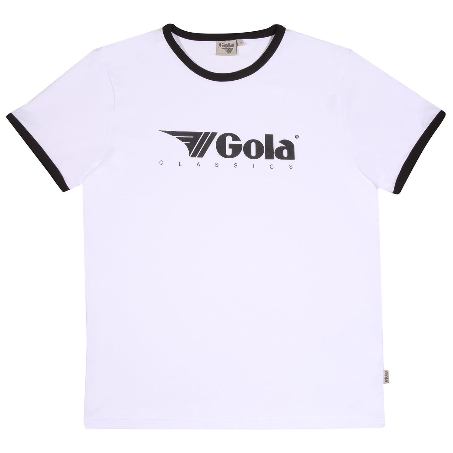 Gola Classic Logo Ringer T Shirt White