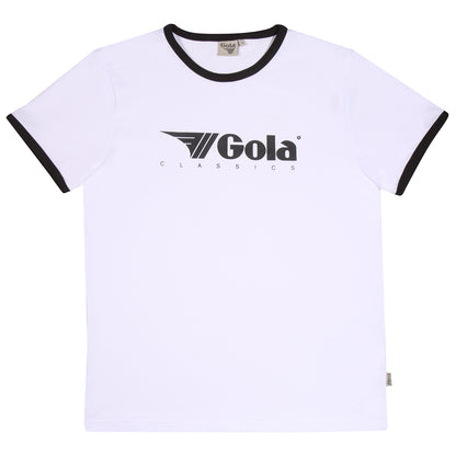 Gola Classic Logo Ringer T Shirt White