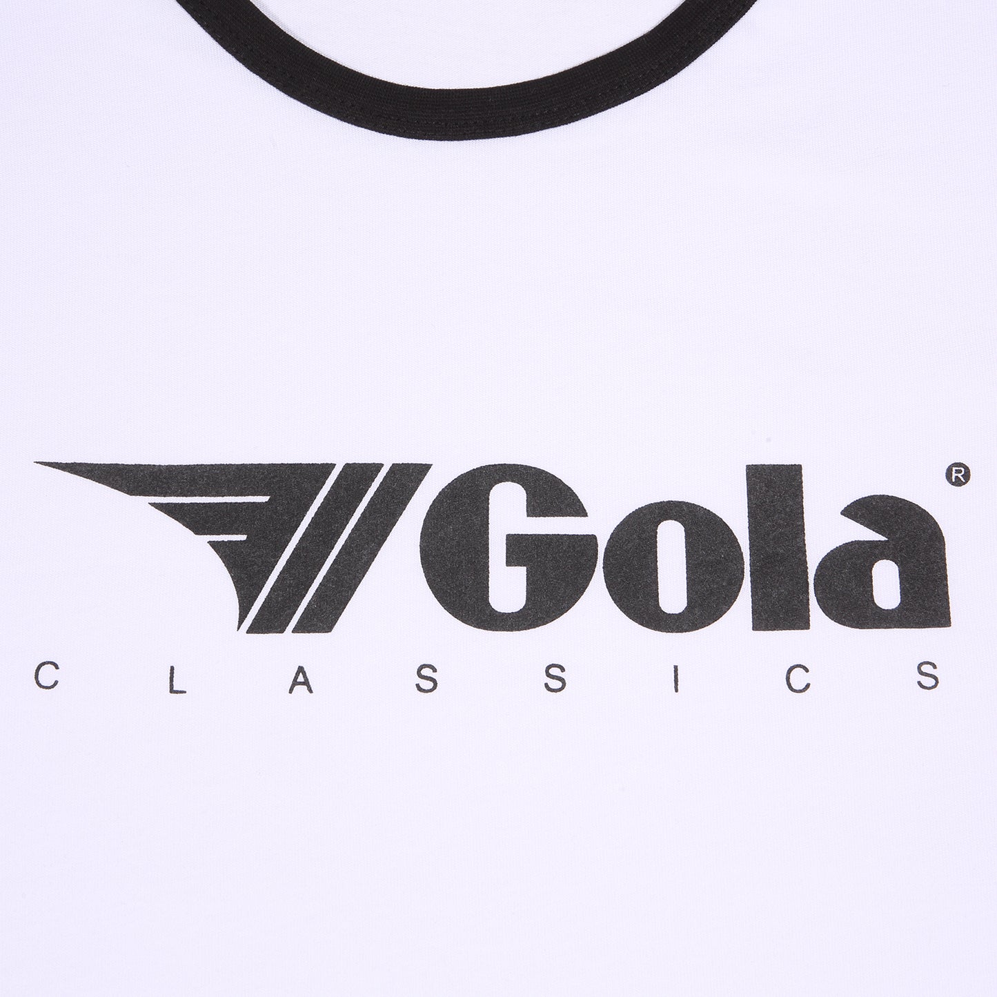 Gola Classic Logo Ringer T Shirt White