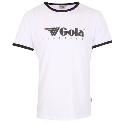 Gola Classic Logo Ringer T Shirt White