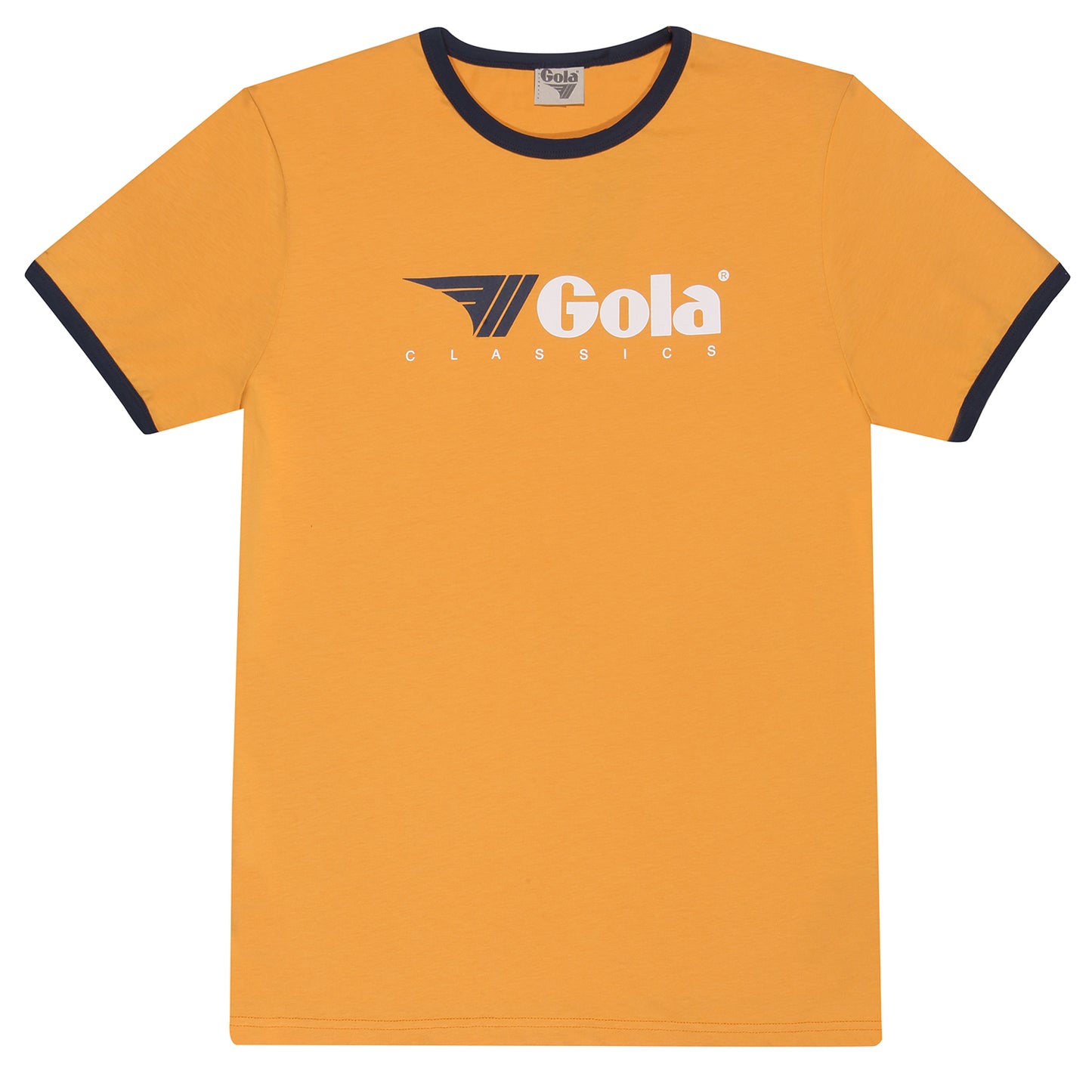 Gola Classic Logo Ringer T Shirt Gold