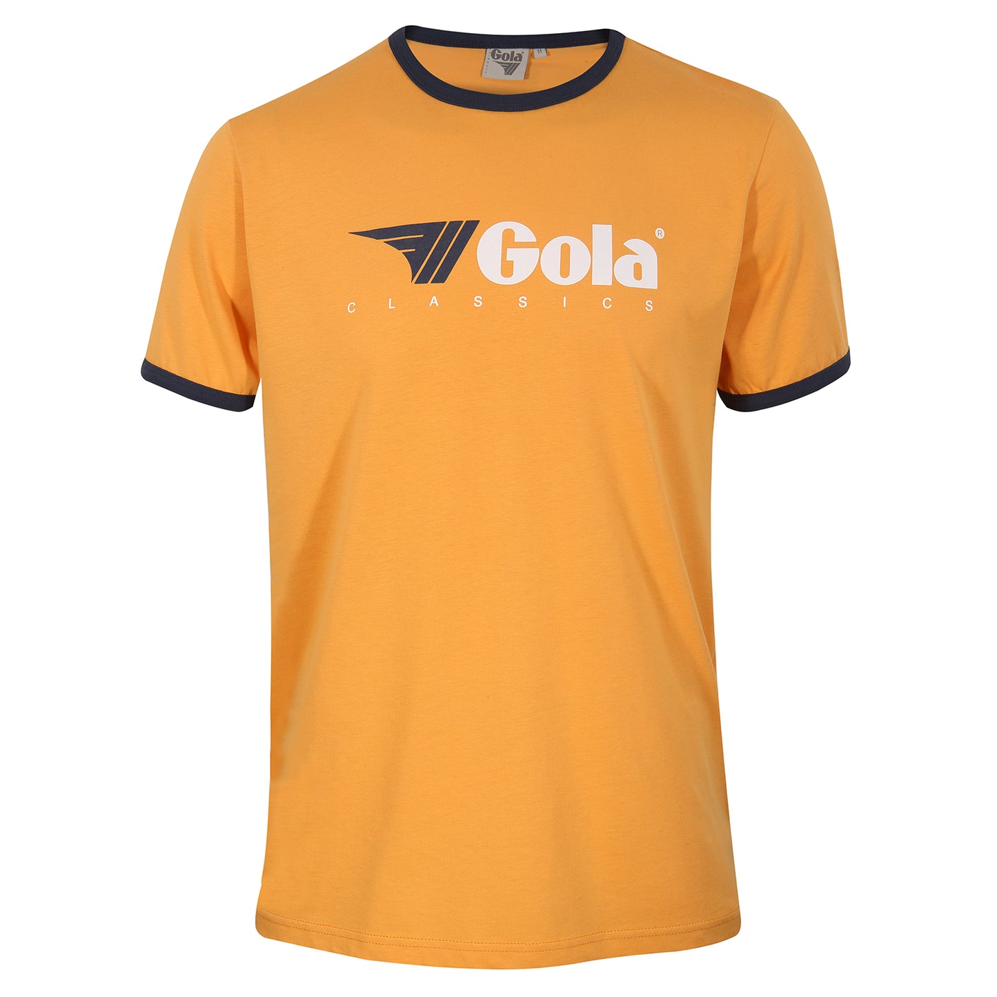 Gola Classic Logo Ringer T Shirt Gold