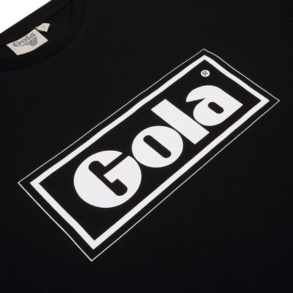 Gola  90's Britpop Logo T Shirt Black